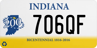 IN license plate 706QF