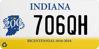 IN license plate 706QH