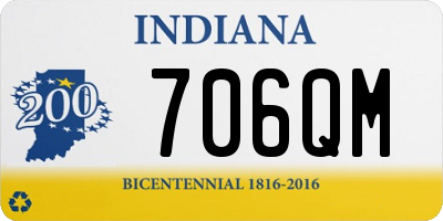 IN license plate 706QM