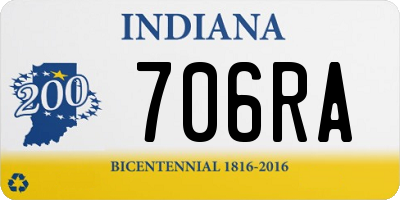 IN license plate 706RA