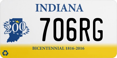 IN license plate 706RG