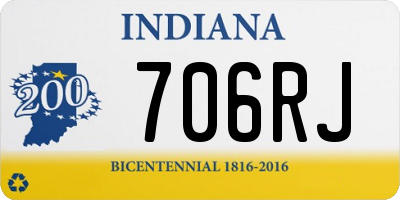 IN license plate 706RJ