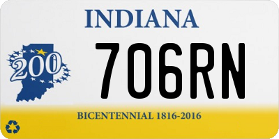 IN license plate 706RN