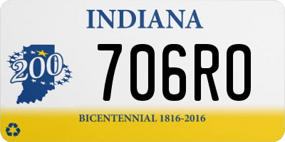 IN license plate 706RO