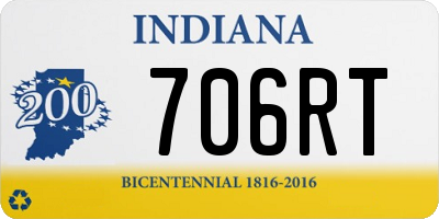 IN license plate 706RT