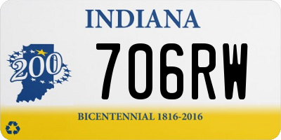 IN license plate 706RW