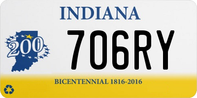 IN license plate 706RY
