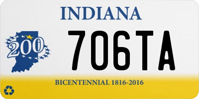 IN license plate 706TA