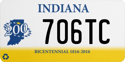 IN license plate 706TC