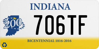 IN license plate 706TF