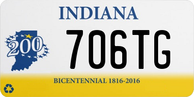 IN license plate 706TG