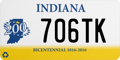 IN license plate 706TK