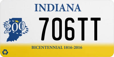 IN license plate 706TT