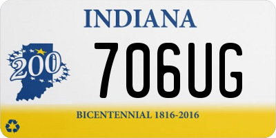 IN license plate 706UG