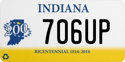 IN license plate 706UP