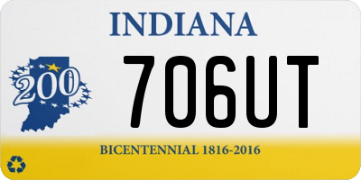 IN license plate 706UT