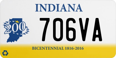 IN license plate 706VA