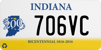 IN license plate 706VC