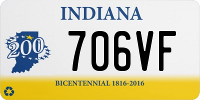 IN license plate 706VF