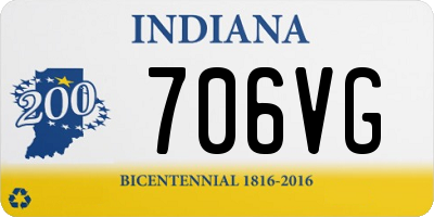 IN license plate 706VG