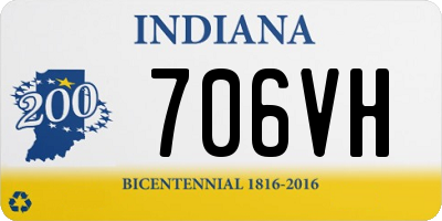 IN license plate 706VH