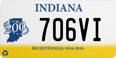 IN license plate 706VI