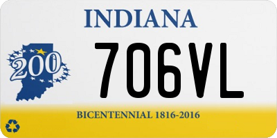 IN license plate 706VL