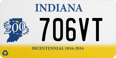IN license plate 706VT