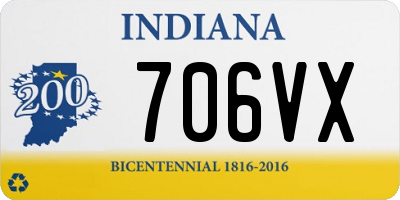 IN license plate 706VX