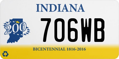 IN license plate 706WB