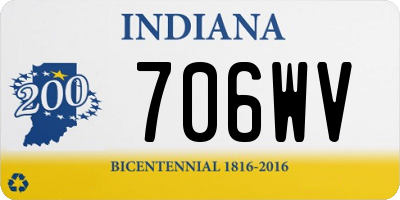 IN license plate 706WV