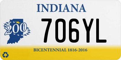 IN license plate 706YL