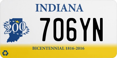 IN license plate 706YN