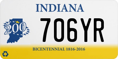 IN license plate 706YR