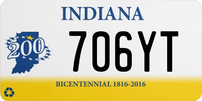 IN license plate 706YT