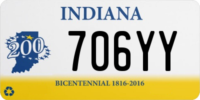 IN license plate 706YY