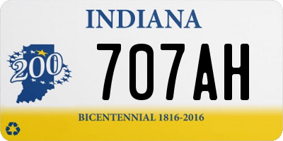 IN license plate 707AH