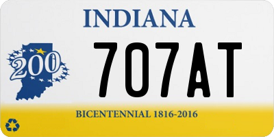 IN license plate 707AT
