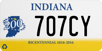IN license plate 707CY