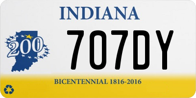 IN license plate 707DY