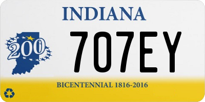 IN license plate 707EY