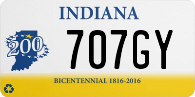 IN license plate 707GY