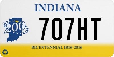 IN license plate 707HT