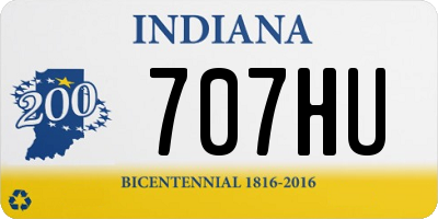 IN license plate 707HU