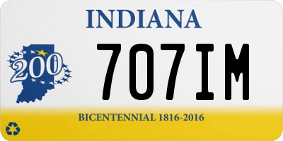IN license plate 707IM