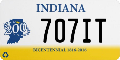 IN license plate 707IT