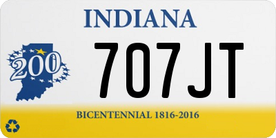 IN license plate 707JT