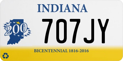 IN license plate 707JY