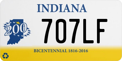 IN license plate 707LF