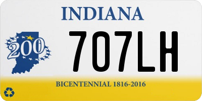 IN license plate 707LH